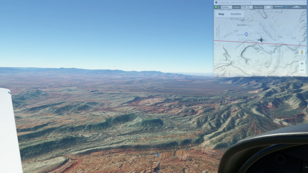 Arizona and New Mexico border near Pastora Peak