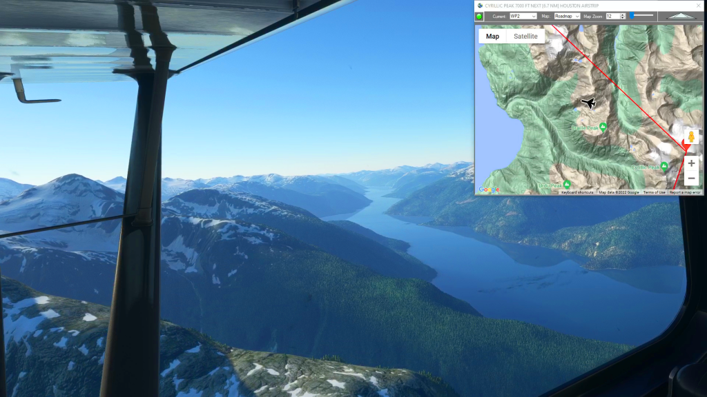 Bella Coola to Houston Airstrip Flightplan