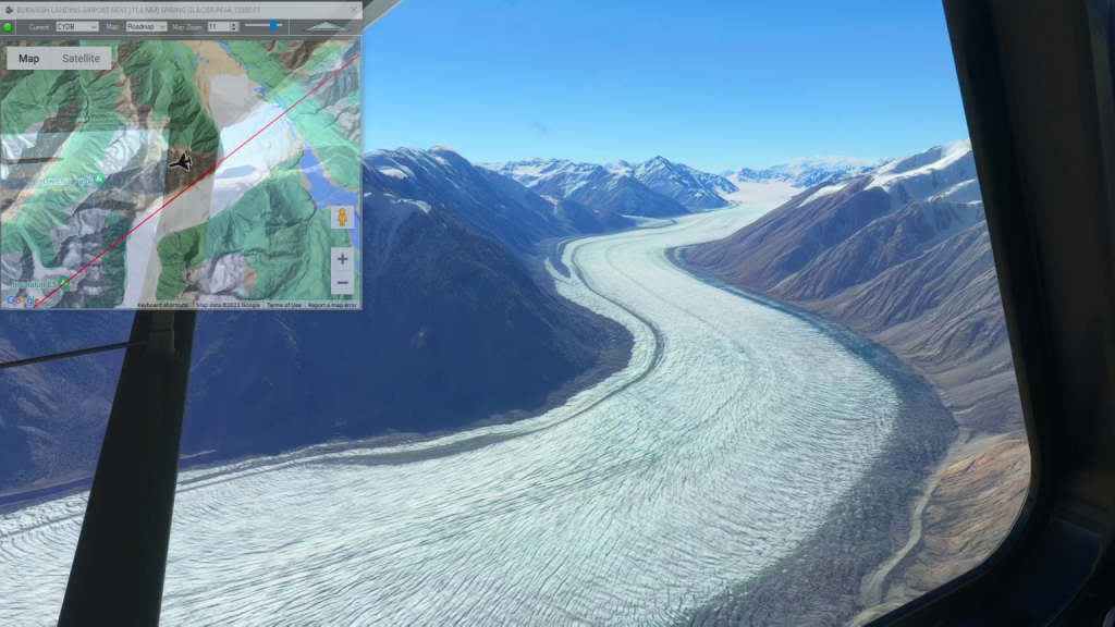 Assist Glacier Landing