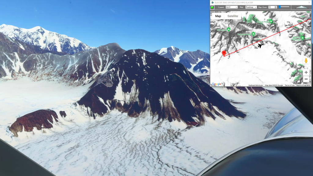 Mt Logan to Burwash (Glacier Takeoff)
